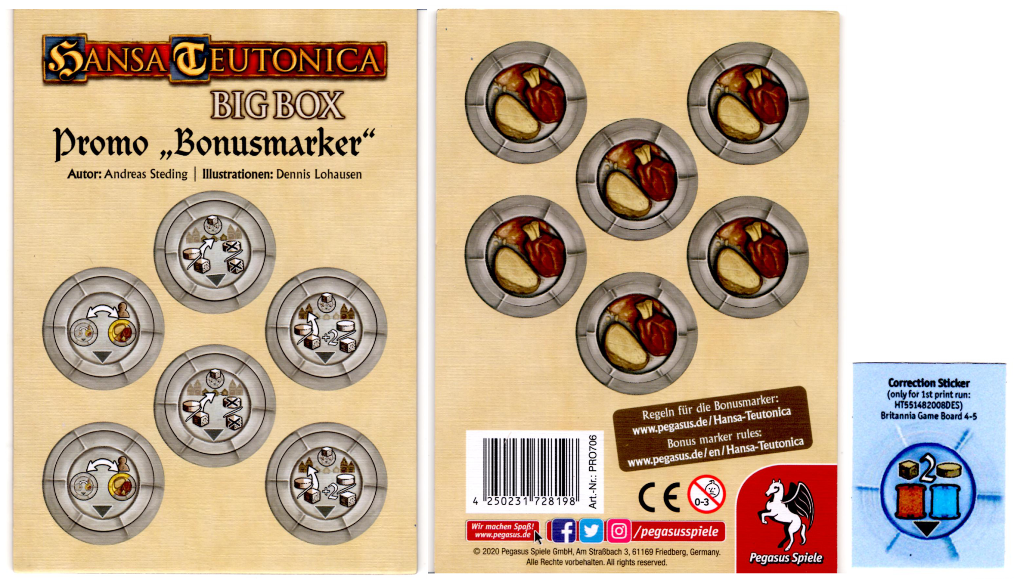 Hansa Teutonica Big Box: 6 Bonus Markers