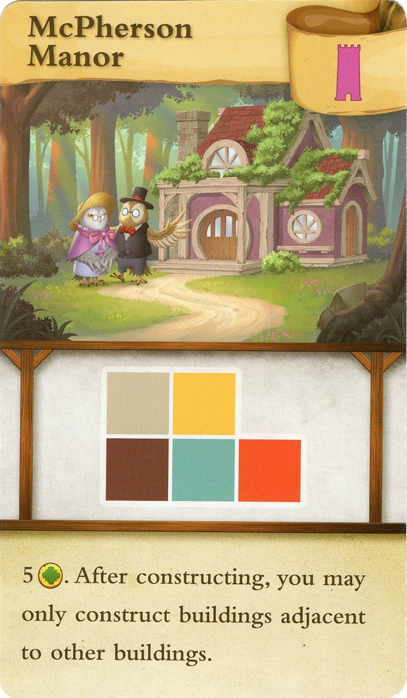 Tiny Towns: McPherson Manor Promo Card